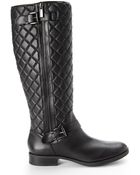 Vince Camuto Black Fredrica Tall Boots - Lyst
