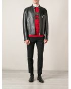 Versace Classic Leather Jacket - Lyst