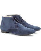 Tod's Suede Desert Boots - Lyst