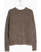 Mango Bouclé Mohair-Blend Sweater - Lyst