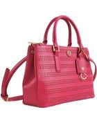 Tory Burch Robinson Double Zip Perforated Bag - Lyst