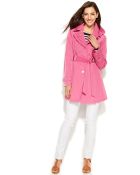 London Fog Petite Hooded Layered-Lapel Trench Coat - Lyst