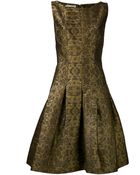 Oscar de la Renta Brocade Dress - Lyst