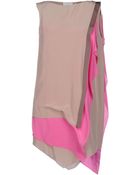 Vionnet Short Dress - Lyst
