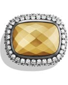 David Yurman Waverly Ring With Gold Dome & Diamonds - Lyst