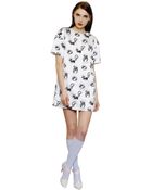 Au Jour Le Jour Skunk Printed Faille Dress - Lyst