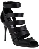 Jimmy Choo Dame Gladiator Sandal Black Leather - Lyst