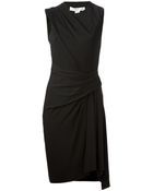 Alexander Wang Sleeveless Draped Dress - Lyst
