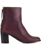 Whistles Grace Zip Back High Ankle Boot - Lyst