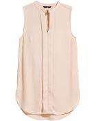 H&M Sleeveless Blouse - Lyst