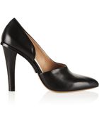 Maison Martin Margiela Cutout Leather Pumps - Lyst