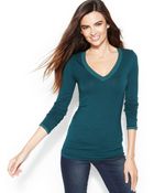 Inc International Concepts Long-sleeve V-neck Top - Lyst
