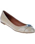 Marc By Marc Jacobs 635094 Ballet Flat Nude Patent - Lyst