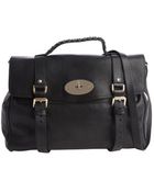Mulberry Black Leather Buckle Detail Braided Top Handle Large Tote Bag - Lyst