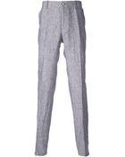 Corneliani Fitted Trousers - Lyst