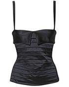 Chantal Thomass Pleated Silk Satin Bustier - Lyst
