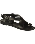Franco Sarto Leather Strappy Sandals - Lyst