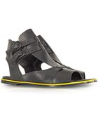 McQ by Alexander McQueen Erin Double Buckle Flat Sandal - Lyst
