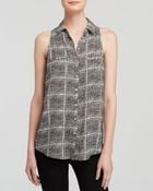 Bella Luxx Tank Tank - Printed Button Front - Lyst