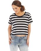Free People Striped Crop Top - Lyst