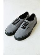 Vans Authentic Black Sole Men'S Sneaker - Lyst