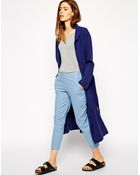 Asos Crop Pants in Linen - Lyst