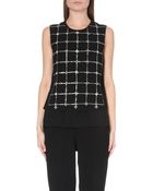 Tory Burch Betsy Embellished Stretch-crepe Jumpsuit - Lyst