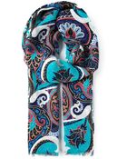 Etro Printed Scarf - Lyst