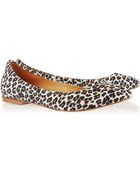NDC Irene Leopard-Print Nubuck Ballet Flats - Lyst