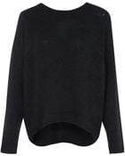 Helmut Lang Charcoal Lofty Felt Wool-Blend Jumper - Lyst