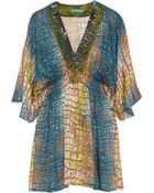 Matthew Williamson Embellished Silk Mini Dress - Lyst