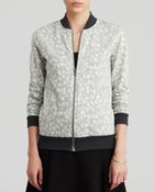 Three Dots Cheetah Print Bomber Jacket - Lyst