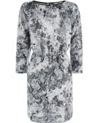 Oasis Rose Print Sweat Dress - Lyst