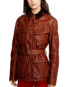 Polo Ralph Lauren Leather Moto Jacket - Lyst