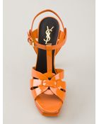 Saint Laurent Tbar Sandal - Lyst