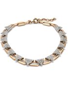 J.Crew Crystal Triangle Necklace - Lyst