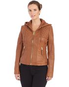 MICHAEL Michael Kors Quilted Leather Jacket - Lyst