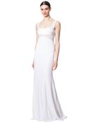 Narciso Rodriguez Chiffon Bodice Gown - Lyst