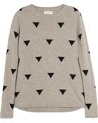 Chinti & Parker Triangle intarsia Cashmere Sweater - Lyst