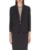 Brunello Cucinelli Embellished-detail Wool-blend Jacket - Lyst