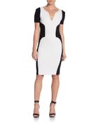 Emilio Pucci Colorblocked Stretch Wool Knit Dress - Lyst