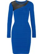Yigal Azrouel Open-Knit Stretch-Cotton Dress - Lyst