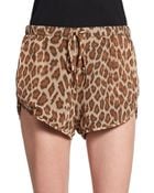 Rory Beca Leopard-Print Shorts - Lyst