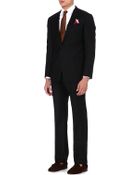 Armani Single-breasted Striped Wool Suit - Lyst