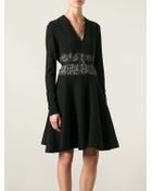 Giambattista Valli Leopard Print Insert Dress - Lyst