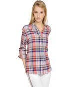 Etoile Isabel Marant Plaid Linen & Cotton Shirt - Lyst