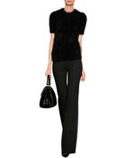 Michael Kors Wool Flared Leg Pants - Lyst