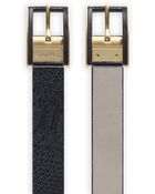 Calvin Klein Snake Haircalf Reversible Belt - Lyst