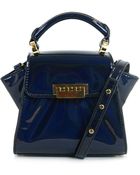 Zac Zac Posen Eartha Patent Leather Mini Top Handle Bag - Lyst