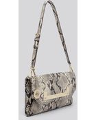 DKNY Shoulder Bag - Python-Embossed Flap - Lyst